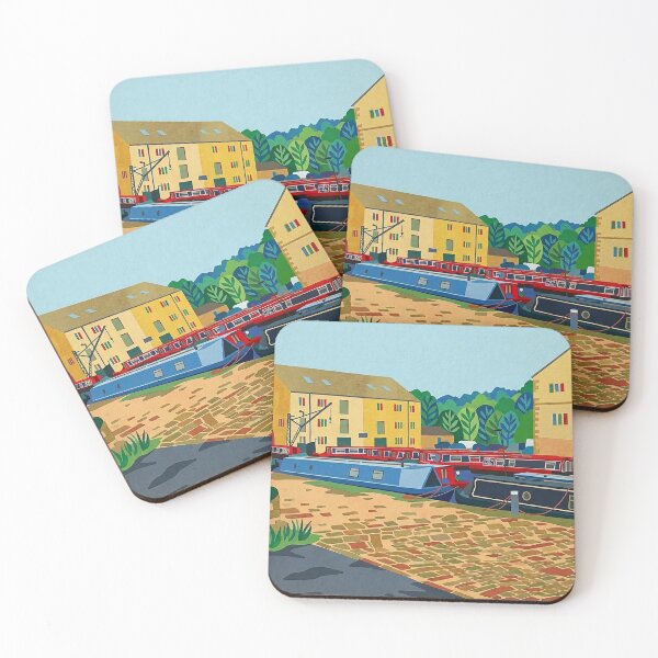 Item preview, Sowerby Bridge Canal Basin Matisse Style designed and sold by ArtworkNorth.