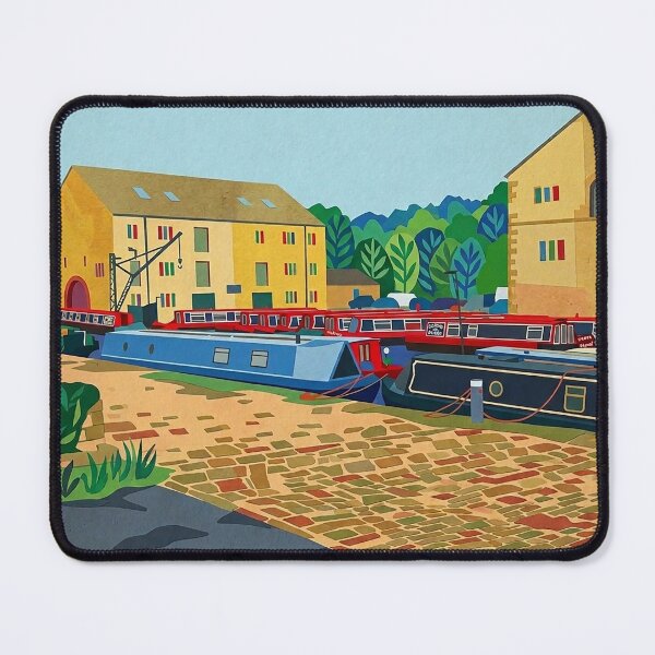 Item preview, Sowerby Bridge Canal Basin Matisse Style designed and sold by ArtworkNorth.