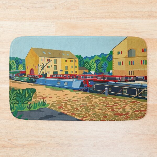 Item preview, Sowerby Bridge Canal Basin Matisse Style designed and sold by ArtworkNorth.