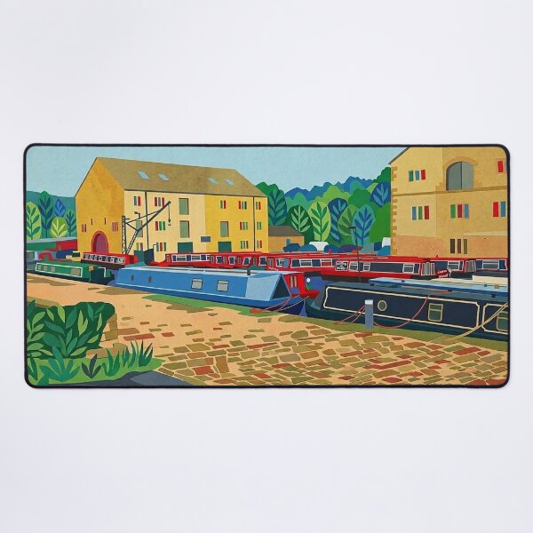 Item preview, Sowerby Bridge Canal Basin Matisse Style designed and sold by ArtworkNorth.