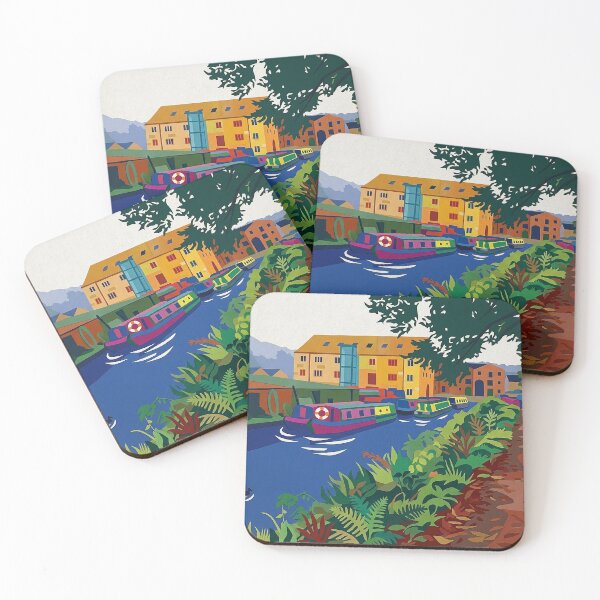 Item preview, Sowerby Bridge Canal Basin – Matisse Style designed and sold by ArtworkNorth.