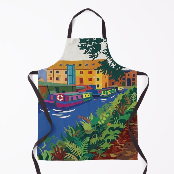 Item preview, Sowerby Bridge Canal Basin – Matisse Style designed and sold by ArtworkNorth.