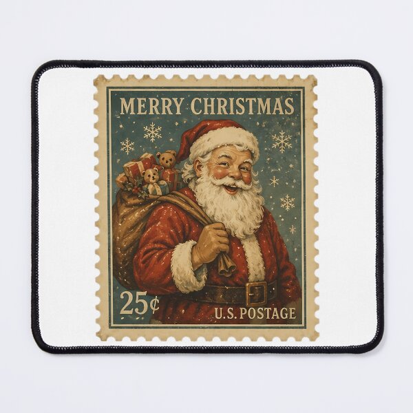 Item preview, Vintage Santa Claus Christmas Postage Stamp designed and sold by StackItHighf.