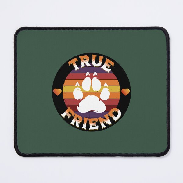 Item preview, True Friend Best Friend I Love Animals Sunset Paw Print Design designed and sold by OldmapsZZ.