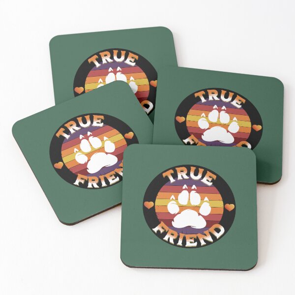 Item preview, True Friend Best Friend I Love Animals Sunset Paw Print Design designed and sold by OldmapsZZ.