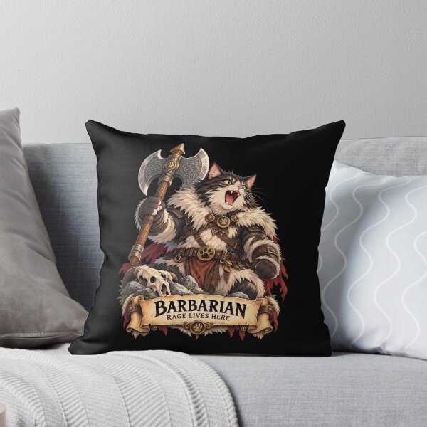 Item preview, Barbarian Cat – Rage Lives Here designed and sold by StudioSand.