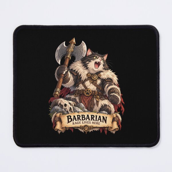Item preview, Barbarian Cat – Rage Lives Here designed and sold by StudioSand.