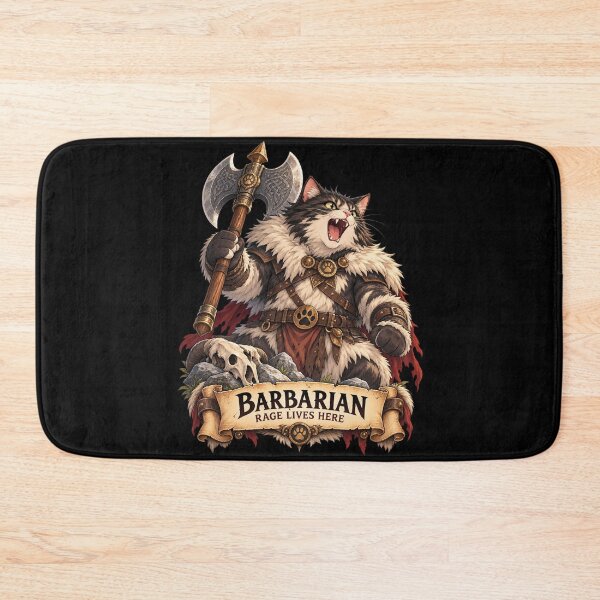 Item preview, Barbarian Cat – Rage Lives Here designed and sold by StudioSand.