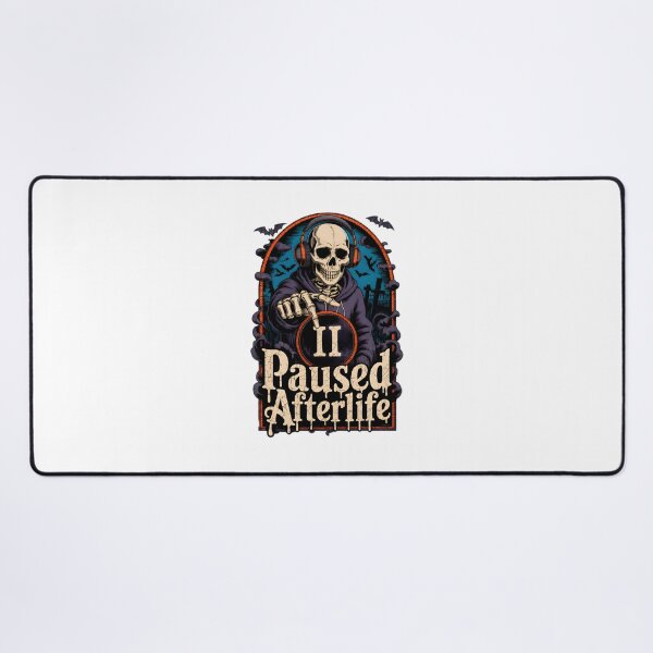 Item preview, Skeleton DJ Paused Afterlife II Halloween Music Art designed and sold by Dmo3HarkoArt.