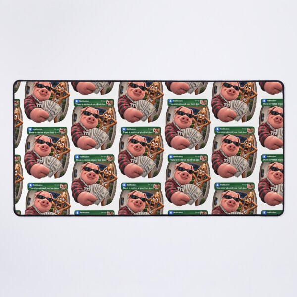 Item preview, Doorbell Motion Notification Funny Cash Pig Meme Fisheye Design designed and sold by Morbiusshop.