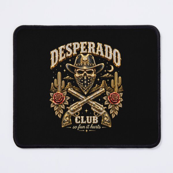 Item preview, Desperado Club Skull and Crossed Revolvers Vintage Western Outlaw designed and sold by HimeDracular.