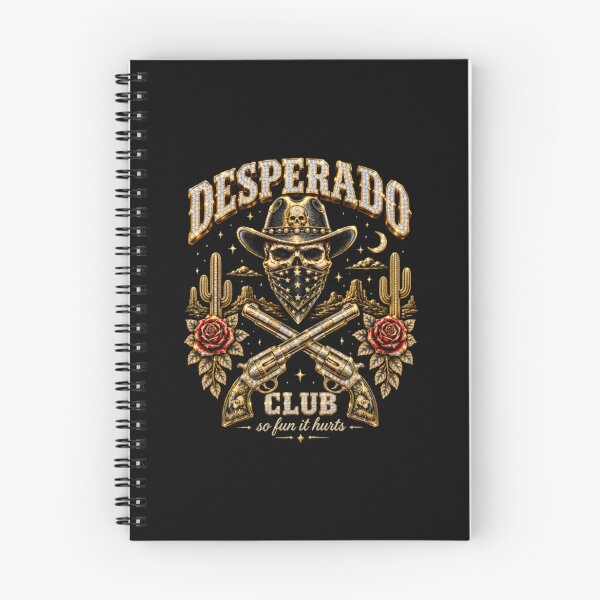 Item preview, Desperado Club Skull and Crossed Revolvers Vintage Western Outlaw designed and sold by HimeDracular.
