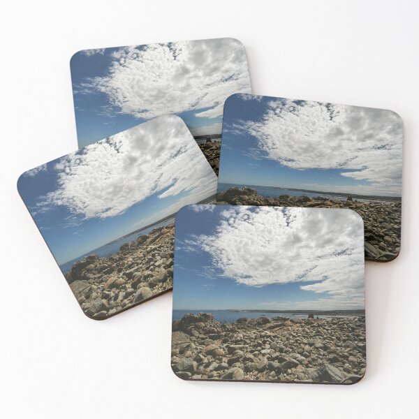 Item preview, Dramatic Cumulus Clouds Over Coastal Bay designed and sold by hanlahav.
