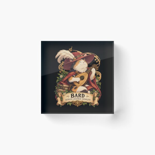 Item preview, Bard Cat – Songs Change Worlds designed and sold by StudioSand.
