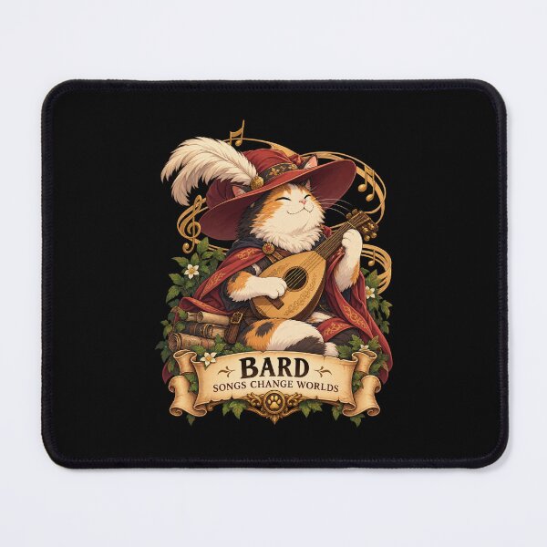Item preview, Bard Cat – Songs Change Worlds designed and sold by StudioSand.