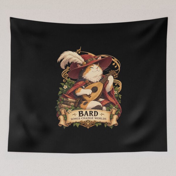 Item preview, Bard Cat – Songs Change Worlds designed and sold by StudioSand.