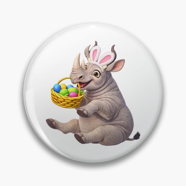 Item preview, Rhinoceros Easter Basket designed and sold by Sillytoe.