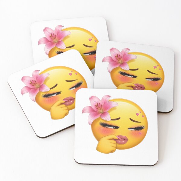 Item preview, Flirty Flower Emoji designed and sold by cchickennugget.