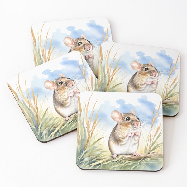 Item preview, Cute Watercolor Mouse in Meadow Grass designed and sold by Hackl20.