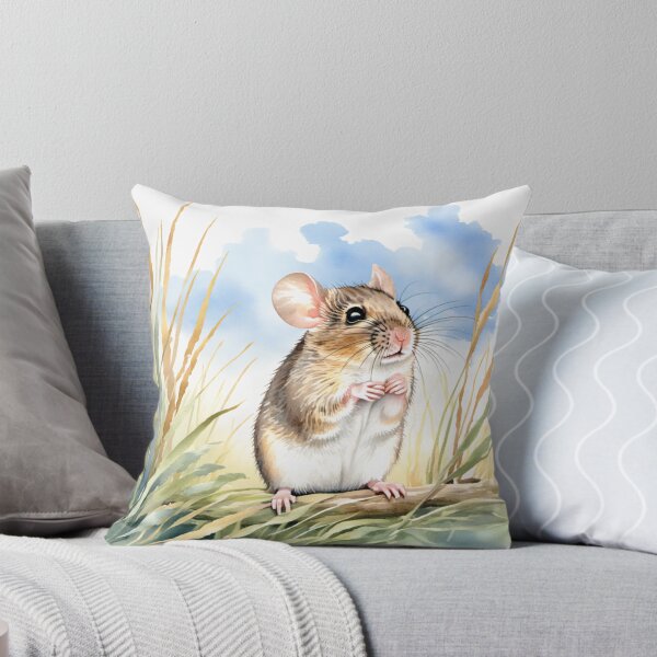 Item preview, Cute Watercolor Mouse in Meadow Grass designed and sold by Hackl20.