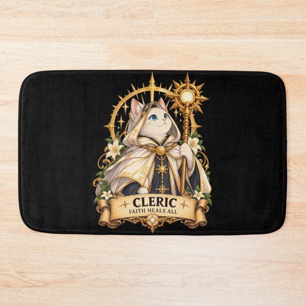 Item preview, Cleric Cat – Faith Heals All designed and sold by StudioSand.