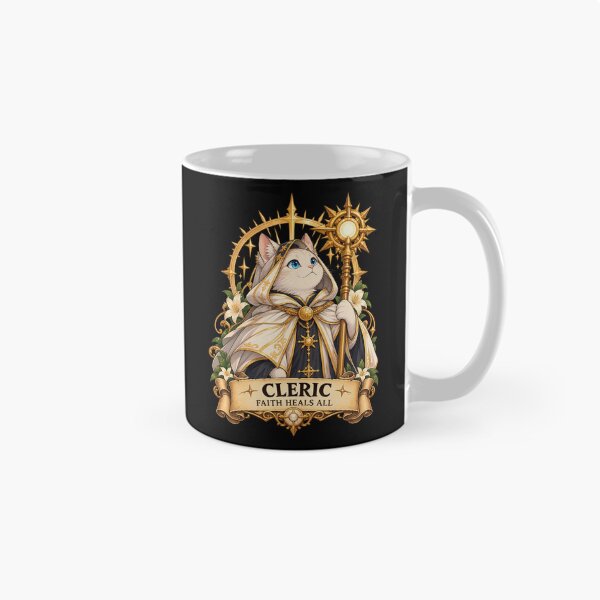 Item preview, Cleric Cat – Faith Heals All designed and sold by StudioSand.