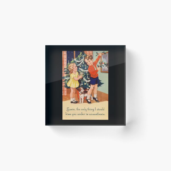 Item preview, Anaesthesia - Funny Vintage Christmas Card designed and sold by StackItHighf.