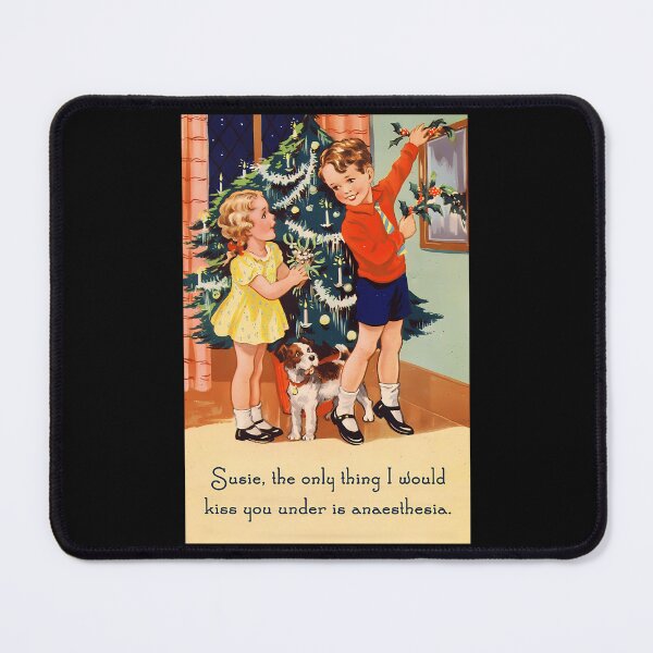Item preview, Anaesthesia - Funny Vintage Christmas Card designed and sold by StackItHighf.