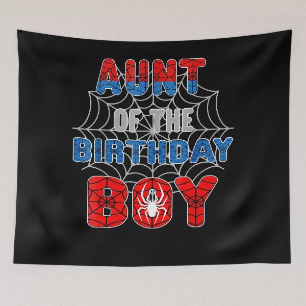 Item preview, Spider Web Birthday Party Aunt Of The Birthday Boy designed and sold by Chromatic-Cubes.
