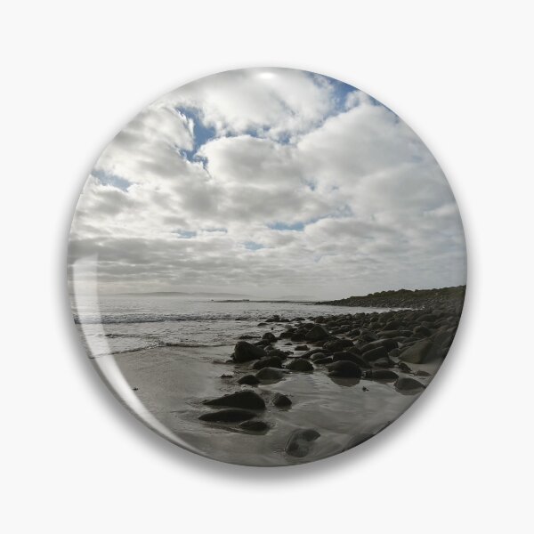 Item preview, Moody Overcast Sky Over Reflective Beach designed and sold by hanlahav.