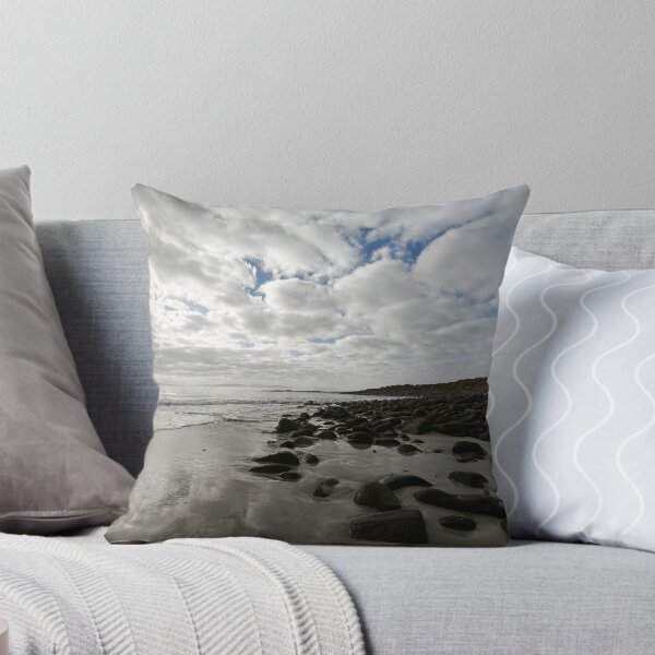 Item preview, Moody Overcast Sky Over Reflective Beach designed and sold by hanlahav.