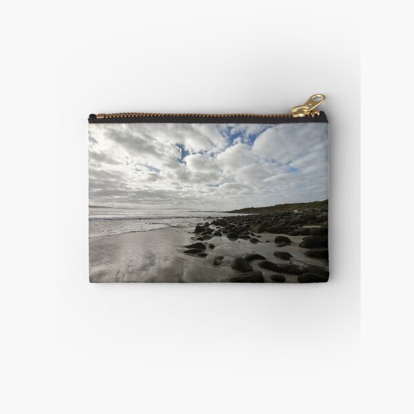 Item preview, Moody Overcast Sky Over Reflective Beach designed and sold by hanlahav.