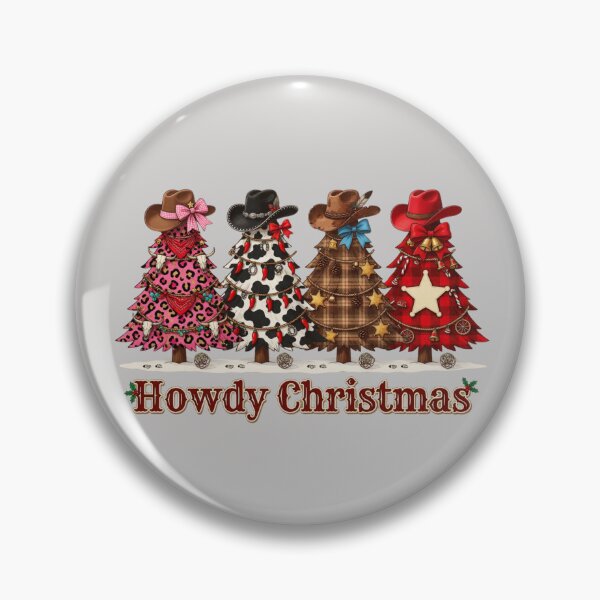 Item preview, Howdy Christmas Western Cowboy Trees Holiday designed and sold by CF_VintageDesign.