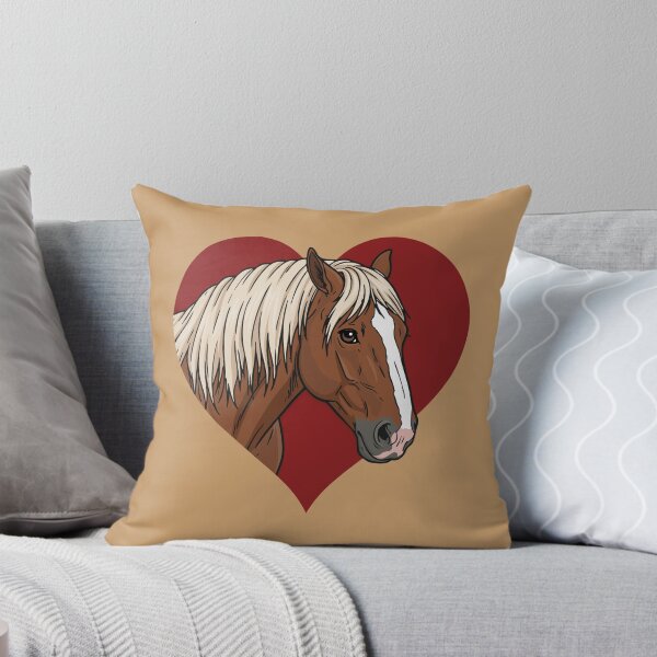 Item preview, The head of the Abtenauer horse and a red heart designed and sold by Cheval-de-coeur.