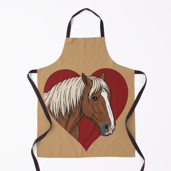 Item preview, The head of the Abtenauer horse and a red heart designed and sold by Cheval-de-coeur.