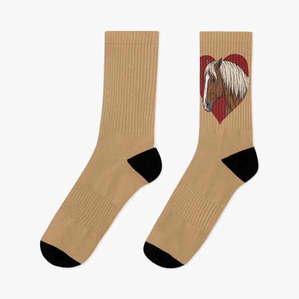 Item preview, The head of the Abtenauer horse and a red heart designed and sold by Cheval-de-coeur.