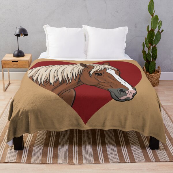 Item preview, The head of the Abtenauer horse and a red heart designed and sold by Cheval-de-coeur.
