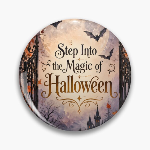 Item preview, Step Into the Magic of Halloween – Gothic Moonlit Cat & Castle designed and sold by blankTeeShirt.