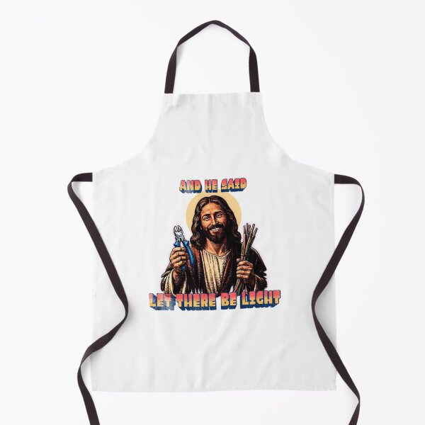 Item preview, Electrician Jesus - And He Said Let There Be Light Retro designed and sold by StackItHighf.