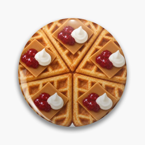 Item preview, Norwegian Heart Waffles with Brunost and Jam designed and sold by PRINTIONAL.