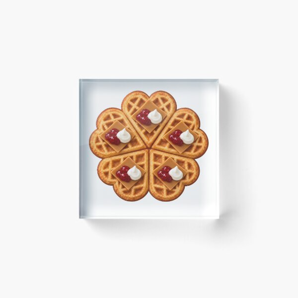 Item preview, Norwegian Heart Waffles with Brunost and Jam designed and sold by PRINTIONAL.
