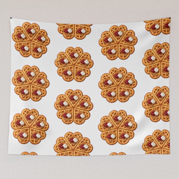Item preview, Norwegian Heart Waffles with Brunost and Jam designed and sold by PRINTIONAL.