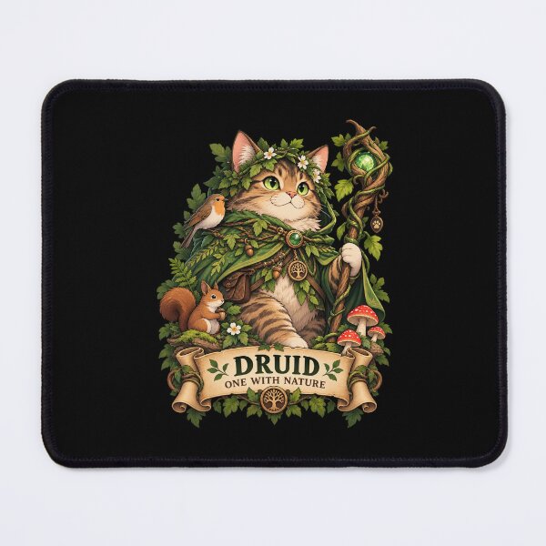 Item preview, Druid Cat – One With Nature designed and sold by StudioSand.