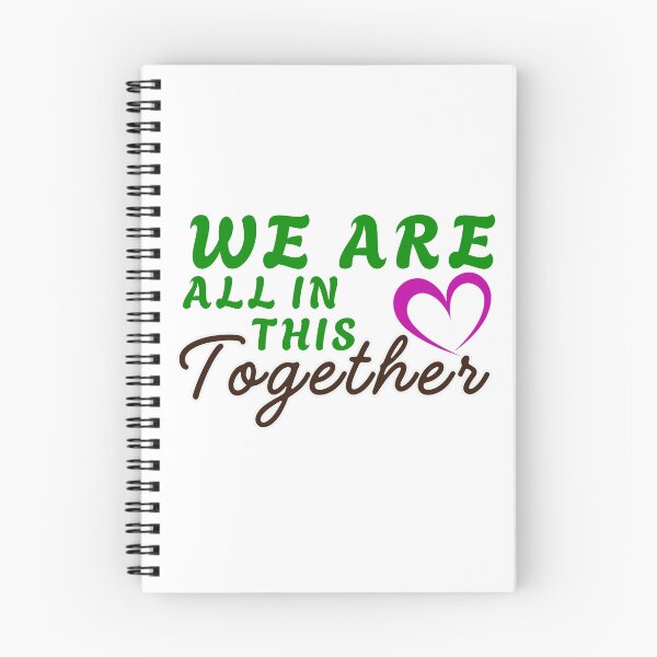 Item preview, We Are All in the Together Heart Typography. designed and sold by Gopal Verma.
