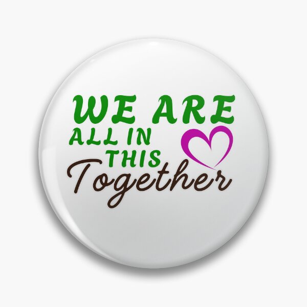 Item preview, We Are All in the Together Heart Typography. designed and sold by Gopal Verma.