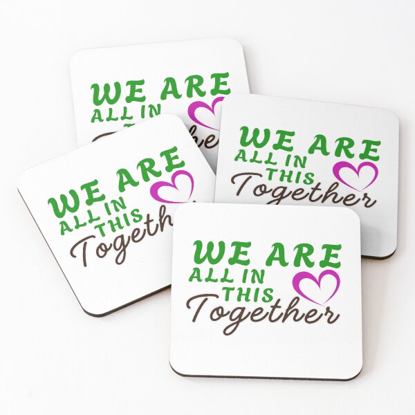 Item preview, We Are All in the Together Heart Typography. designed and sold by Gopal Verma.