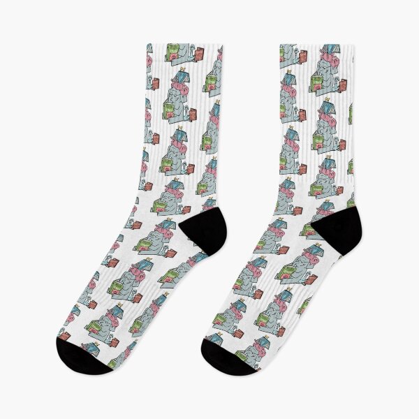 Item preview, Elefante y cerdito leyendo designed and sold by StackItHighf.