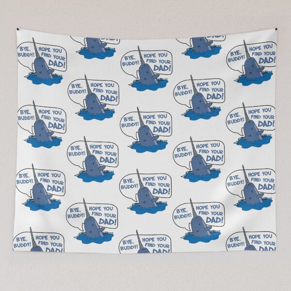 Item preview, Elf - Bye Buddy Hope You Find Your Dad Narwhal Quote designed and sold by StackItHighf.