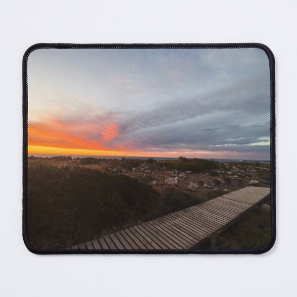 Item preview, Wooden Boardwalk Through Coastal Fynbos Sunset designed and sold by hanlahav.