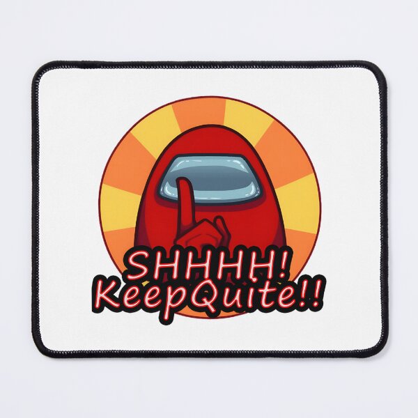 Item preview, Among Us Inspired Fun Simple Art Design with SHHH Keep Quiet Theme designed and sold by Kn0xX.